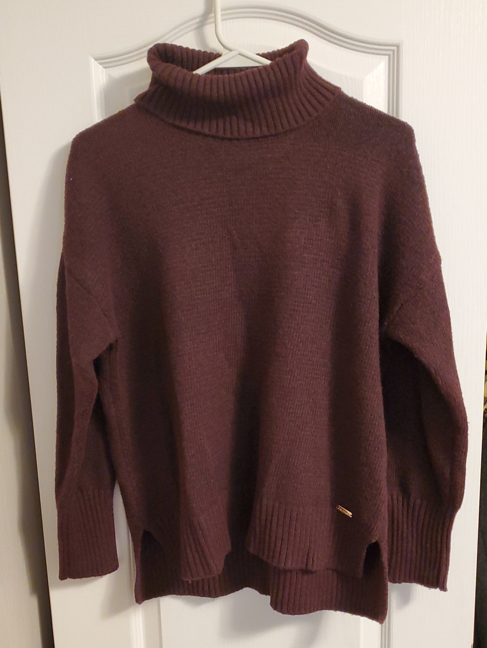 Calvin Klein Burgundy Turtleneck Sweater
